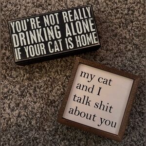 😸Humorous Cat Quote Signs😸